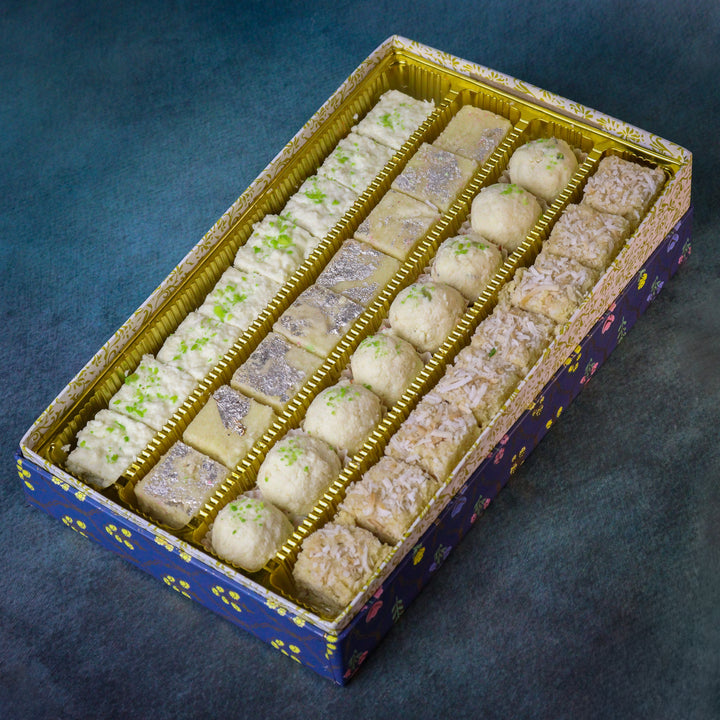 1 KG Traditional Sweet Assortment – Khoya & Coconut Delights
